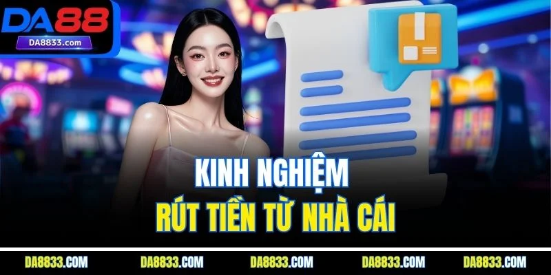 Kinh nghiệm rút tiền từ nhà cái